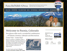 Tablet Screenshot of paonia-realestate.com